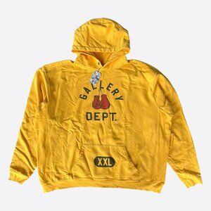 Gallery Dept Yellow Boxing Gloves Logo Hoodie